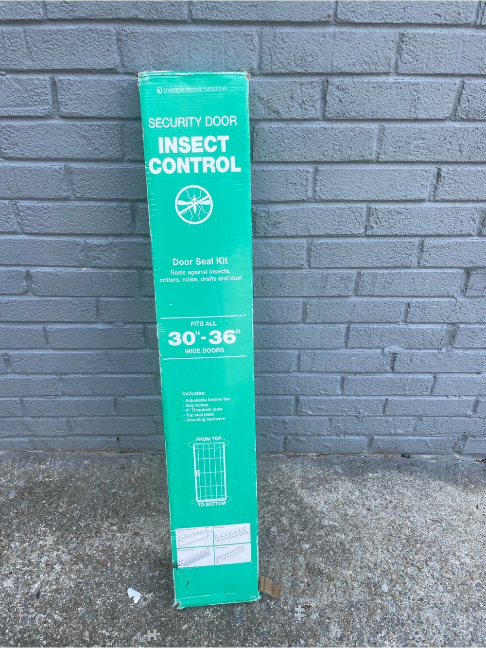 Security Door Insect Control Door Seal Kit - Teal